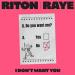 Riton & Raye - I Don't Want You
