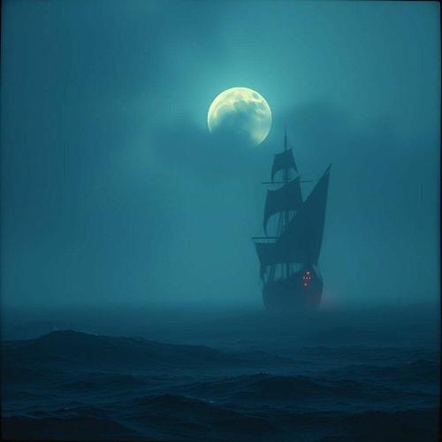 Чёрные паруса - Корабль с чёрными парусами